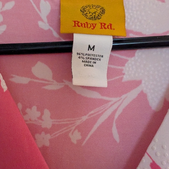 Ruby Rd. Pink and White Floral Dress - Picture 4 of 6